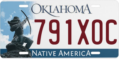 OK license plate 791XOC