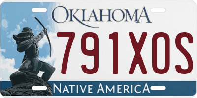 OK license plate 791XOS