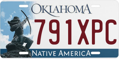 OK license plate 791XPC