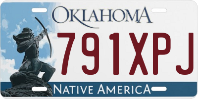 OK license plate 791XPJ