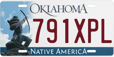 OK license plate 791XPL