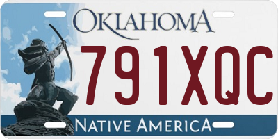 OK license plate 791XQC
