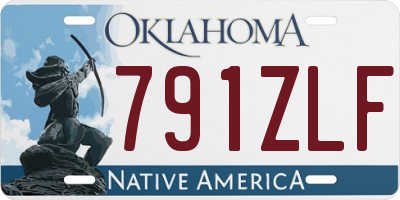 OK license plate 791ZLF