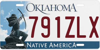 OK license plate 791ZLX