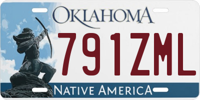 OK license plate 791ZML