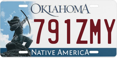 OK license plate 791ZMY