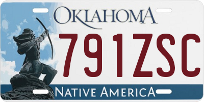 OK license plate 791ZSC