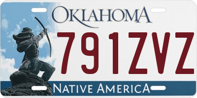 OK license plate 791ZVZ