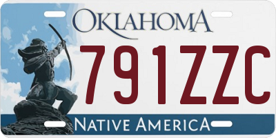 OK license plate 791ZZC
