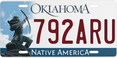 OK license plate 792ARU