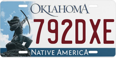 OK license plate 792DXE