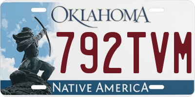 OK license plate 792TVM