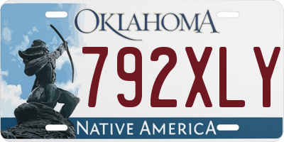 OK license plate 792XLY