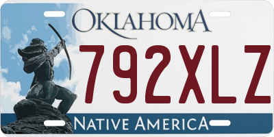OK license plate 792XLZ