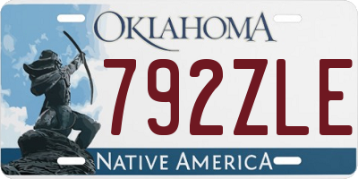 OK license plate 792ZLE