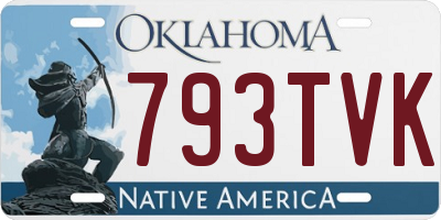 OK license plate 793TVK