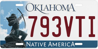 OK license plate 793VTI