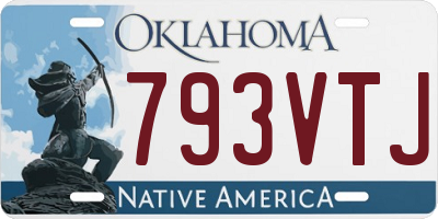 OK license plate 793VTJ