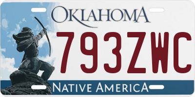 OK license plate 793ZWC