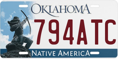 OK license plate 794ATC