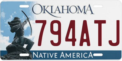 OK license plate 794ATJ