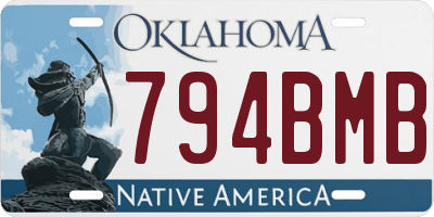 OK license plate 794BMB