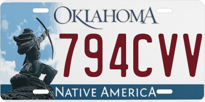 OK license plate 794CVV