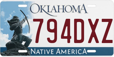 OK license plate 794DXZ