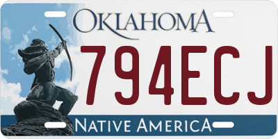 OK license plate 794ECJ