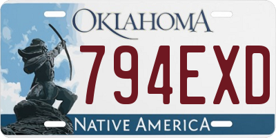 OK license plate 794EXD