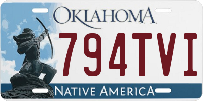 OK license plate 794TVI