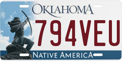 OK license plate 794VEU