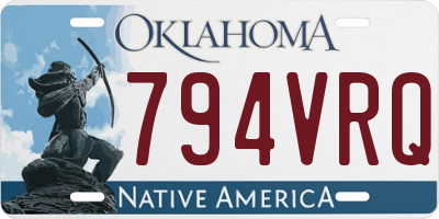 OK license plate 794VRQ