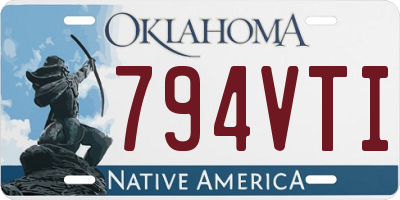 OK license plate 794VTI