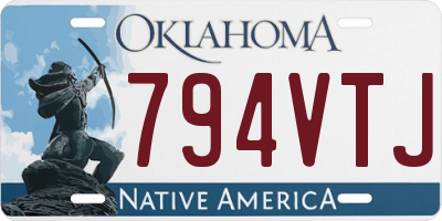 OK license plate 794VTJ