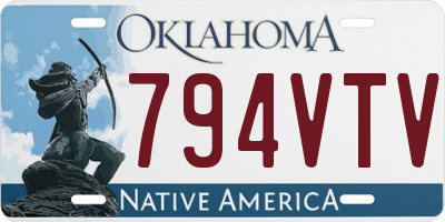 OK license plate 794VTV