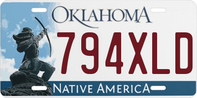 OK license plate 794XLD