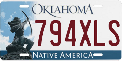 OK license plate 794XLS