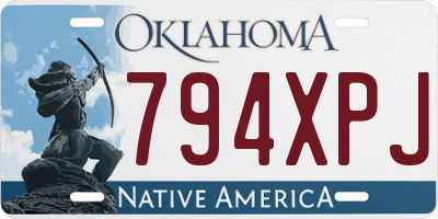 OK license plate 794XPJ