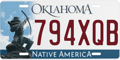 OK license plate 794XQB