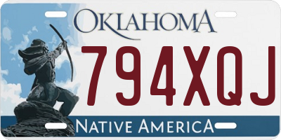 OK license plate 794XQJ