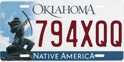 OK license plate 794XQQ