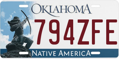OK license plate 794ZFE