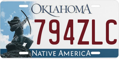 OK license plate 794ZLC