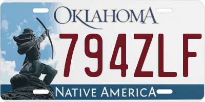 OK license plate 794ZLF