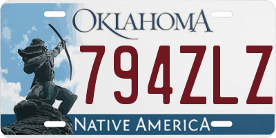 OK license plate 794ZLZ