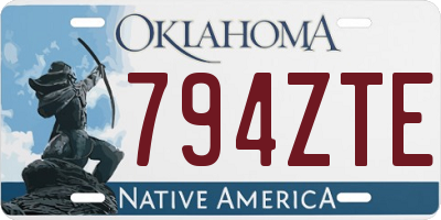 OK license plate 794ZTE