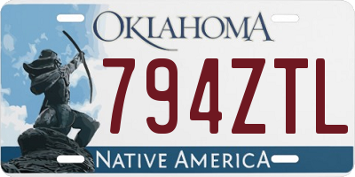 OK license plate 794ZTL