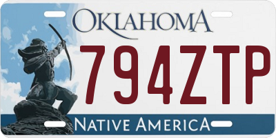 OK license plate 794ZTP