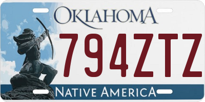 OK license plate 794ZTZ